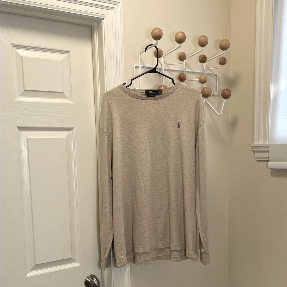 Ralph Lauren - Classic Long Sleeve Shirt - Tan - XL